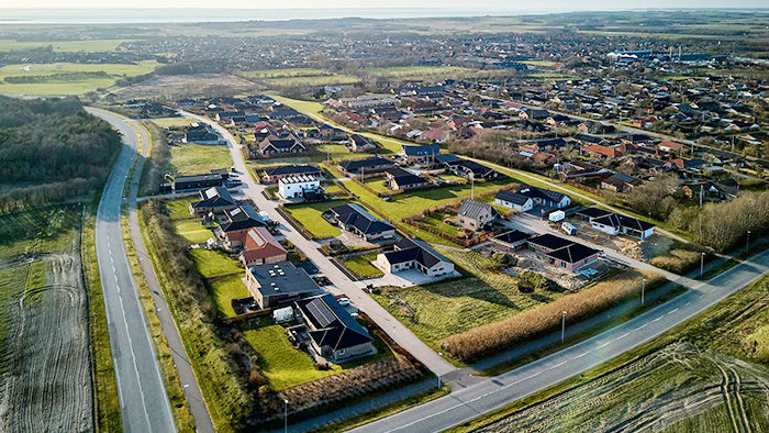 Billede viser udsigt over Holstebro by