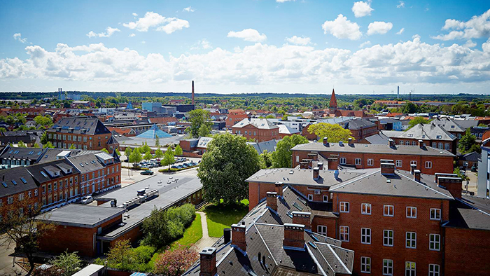 Billede viser udsigt over Holstebro by