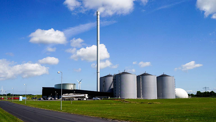 Billede viser biogasanlægget