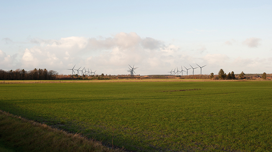 Billede viser udsigt over mark